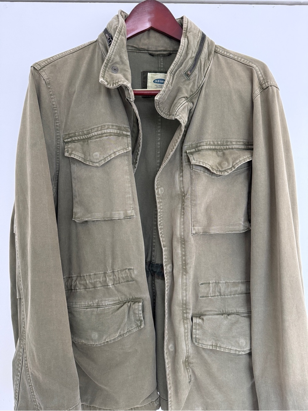 Old Navy Men's Olive-Green Military Field Jacket